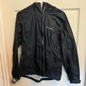 Black Columbia Rain Jacket Medium